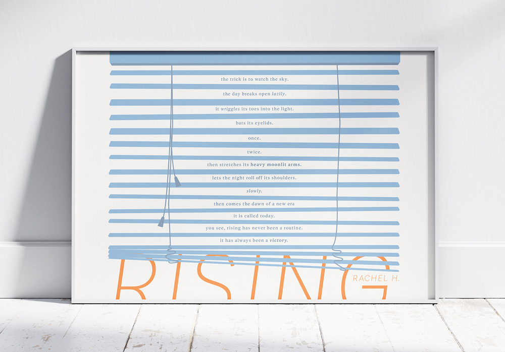 poetry broadside - rising